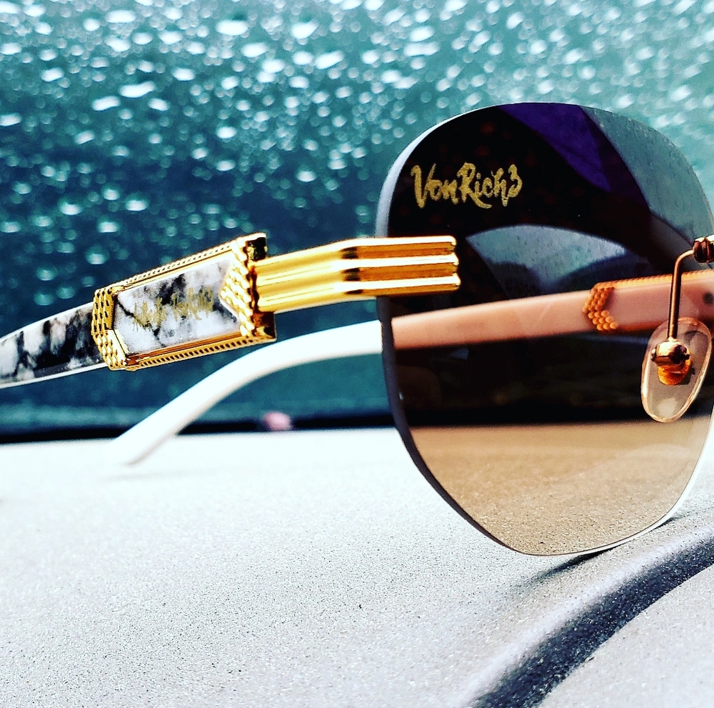 VonRich3 Exotic Brown Sunglasses